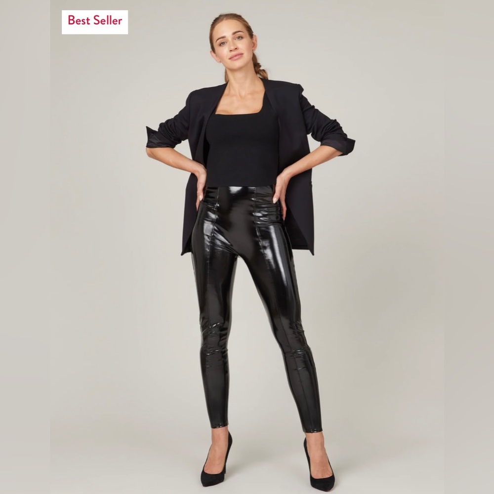 Faux Patent Leather Leggings